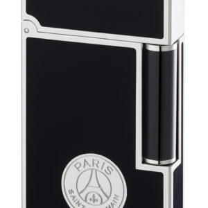 16086 Black Chinese Lacquer & Palladium Paris Saint-Germain Line 2 Lighter