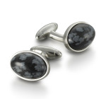 70047 Snowflake Agate Cufflinks
