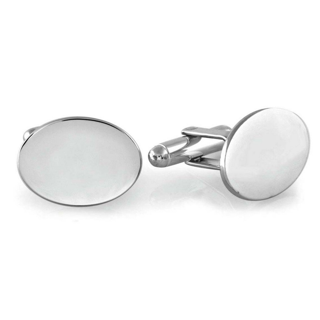 BCL-136R 23 Karat Gold and Rhodium Electroplate Decorative Polished Satin Cuff Links