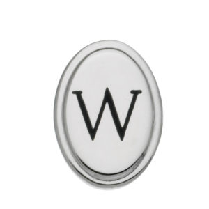 BTT-7021RW Rhodium Electroplated Tie Tack
