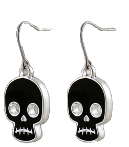 Acme JFK03E Skull Earrings