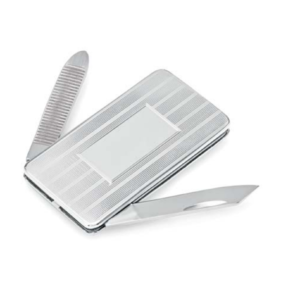 SMK-762 Sterling Silver Combination Money Clip & Knife