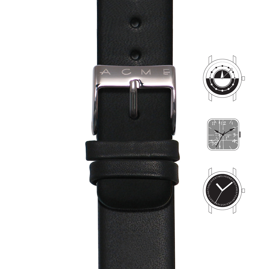 STRAP01 Black Watch Strap