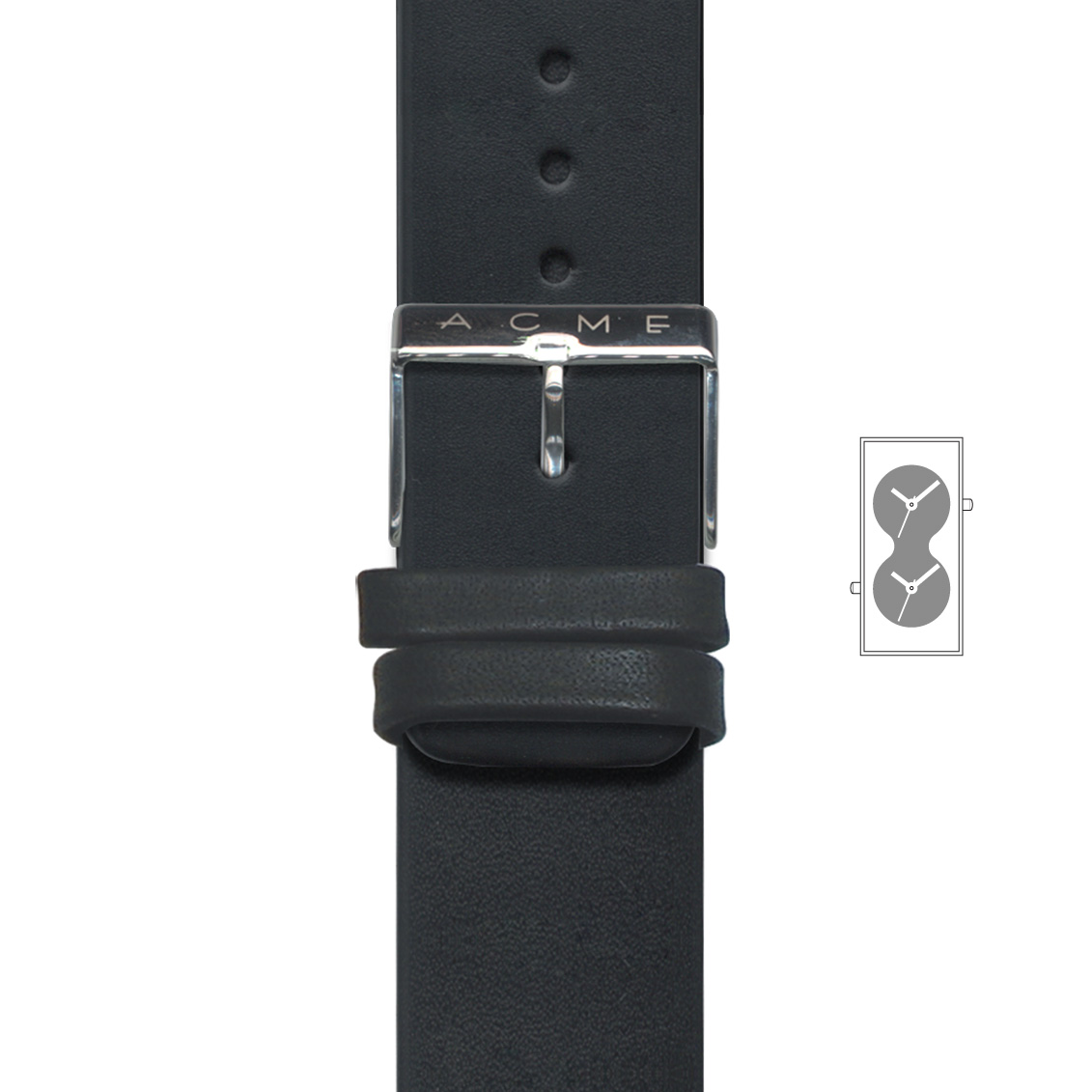 STRAP08 Bi Watch Black Strap