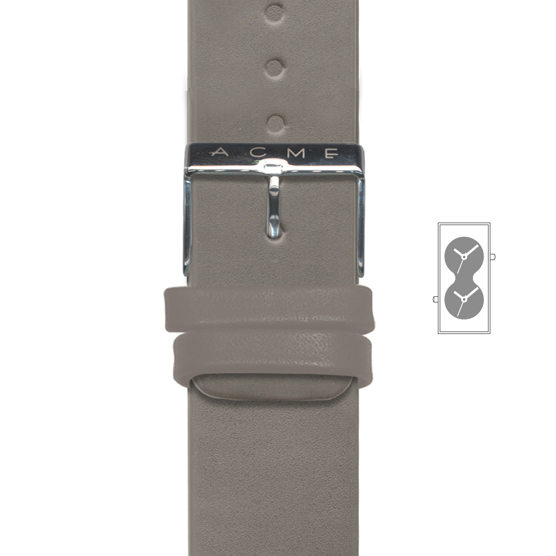 STRAP11 Bi Watch Gray Strap