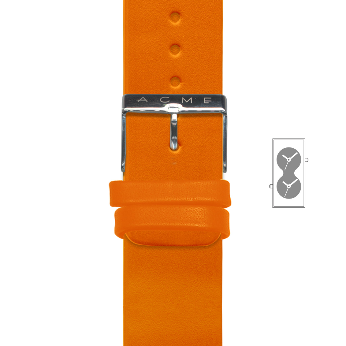 STRAP12 Bi Watch Orange Strap