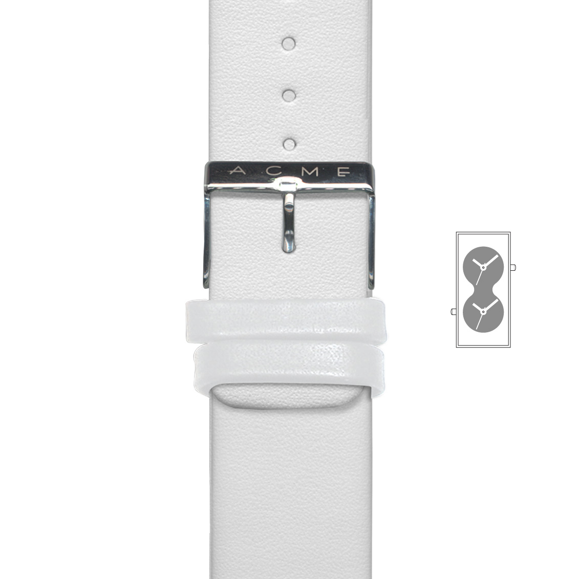 STRAP13 Bi Watch White Strap