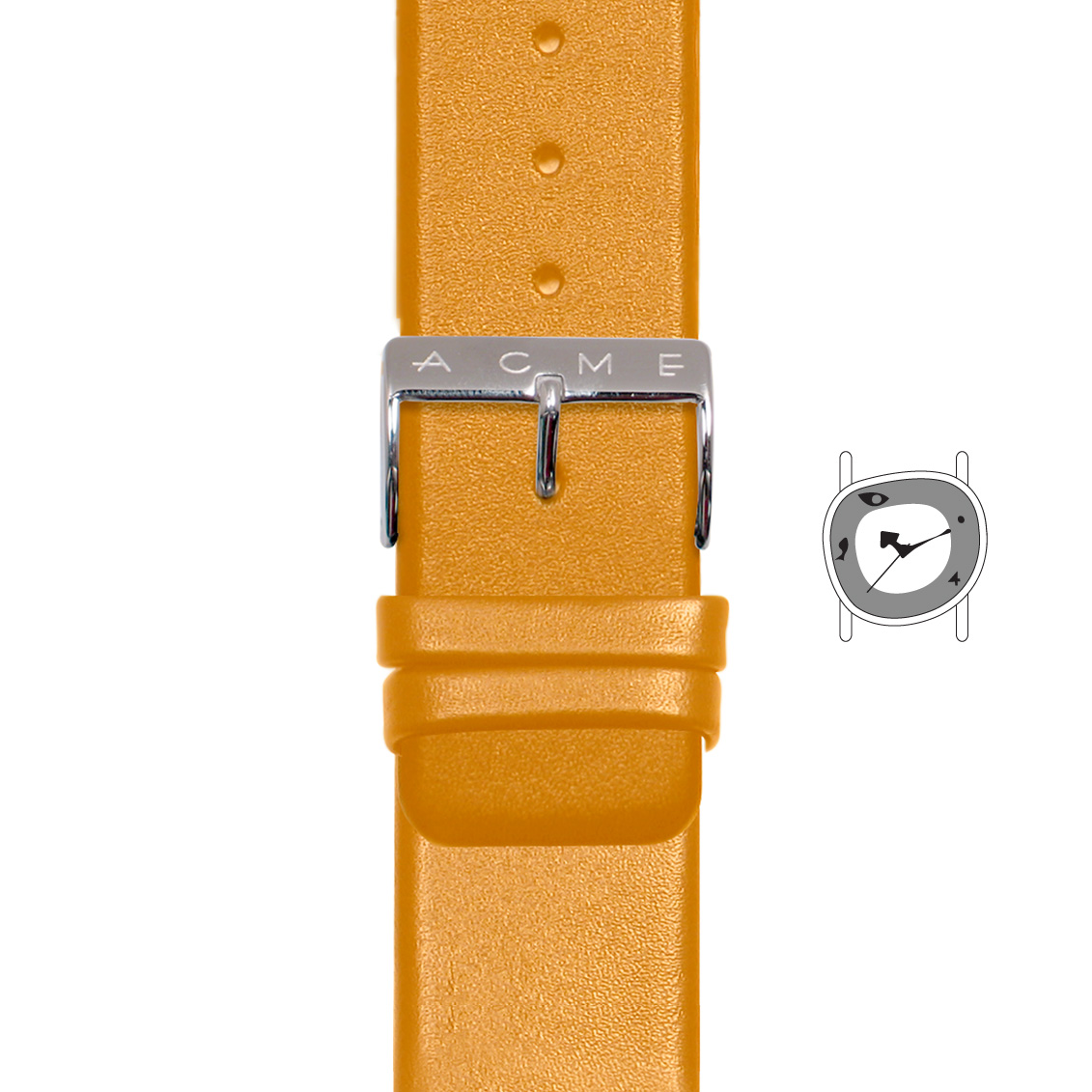 STRAP15 Collage Watch Orange Strap