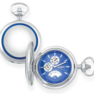 TPW-902 Stainless Steel Pocket Timepiece Watch with a Blue Dial
