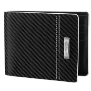 170001MC Carbon Leather Credit Card Wallet