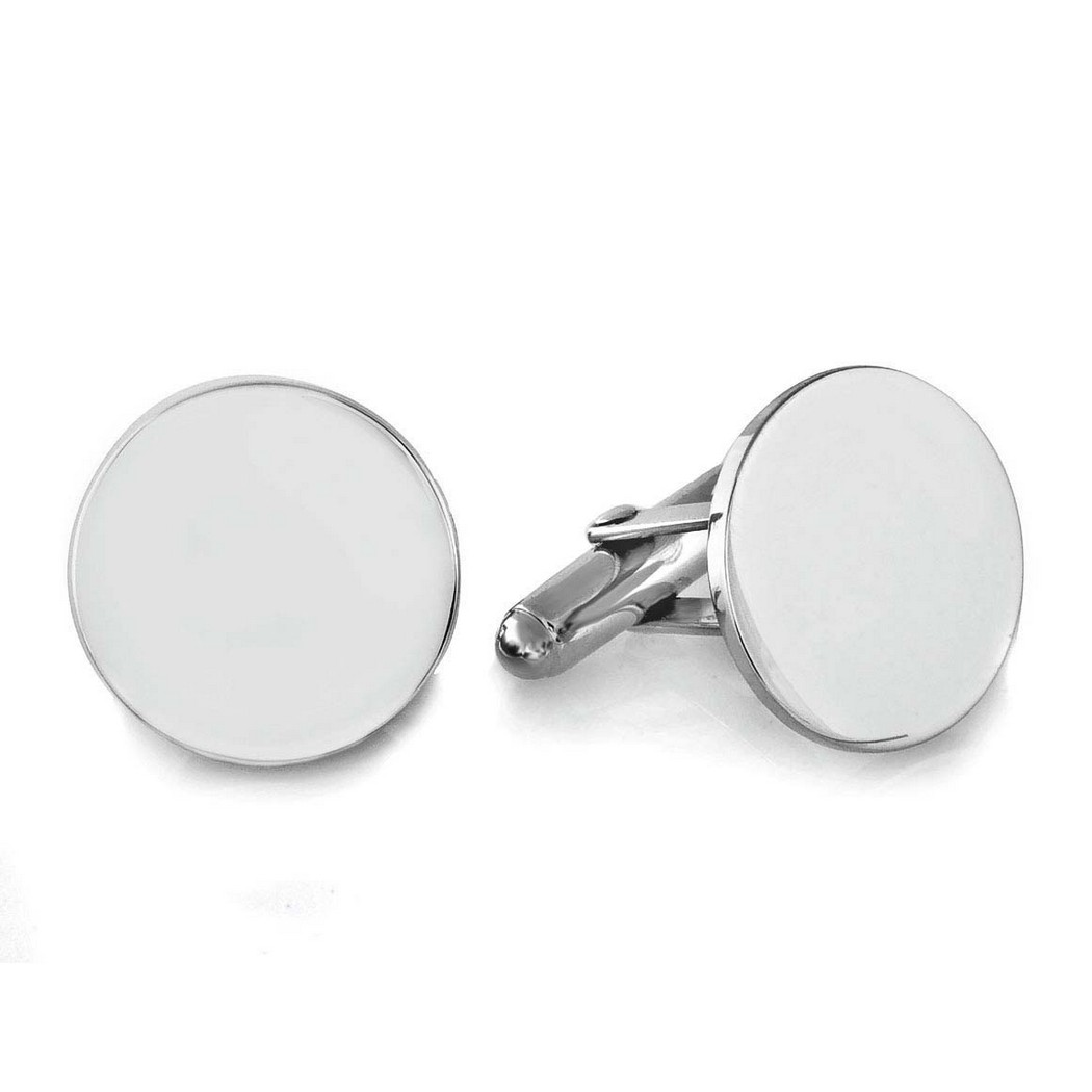 SCL-321 Sterling Silver Polished Cuff Links