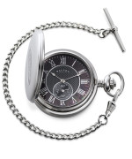 Dalvey 3282 Black Mother of Pearl Full Hunter Pocket Watch