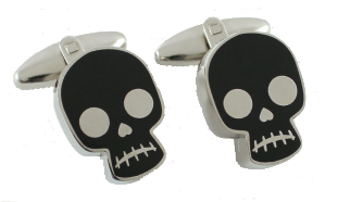 A1FK03C Skulls Cufflinks