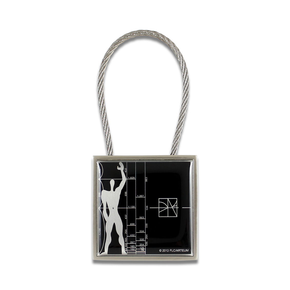 KLC01KR Le Modulor/Figure Key Ring