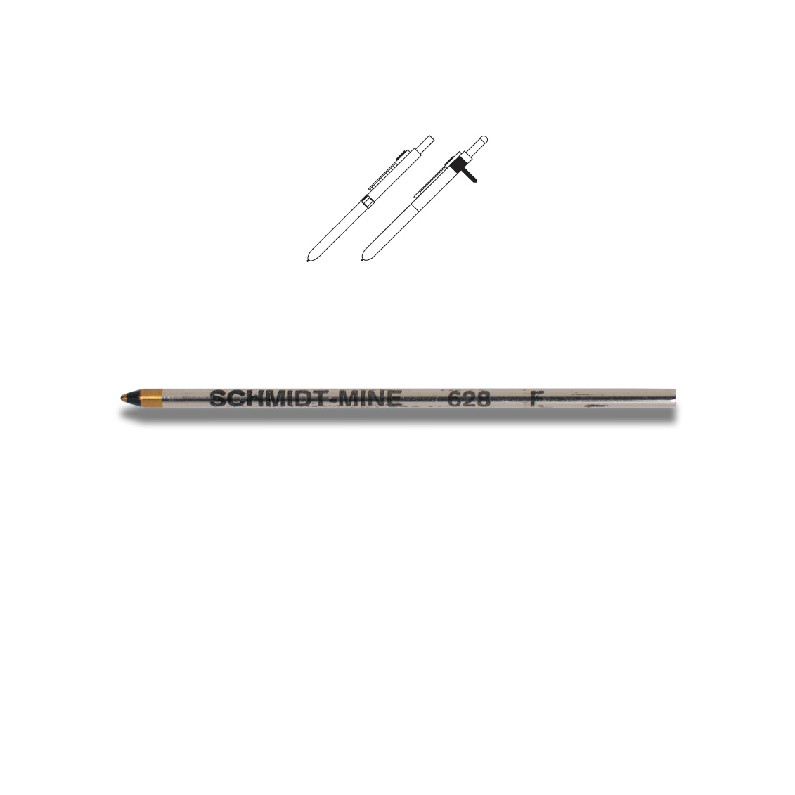 Acme PREF4FPBPBK Black Ballpoint Refill